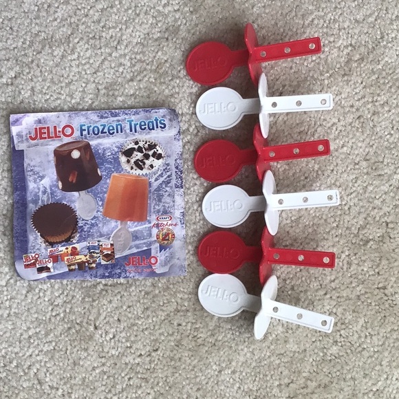 Jell-o Frozen Treat Kit, set of 6 pop sticks with instructional recipe sheet - Picture 7 of 7